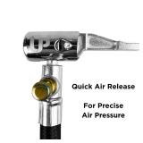 Quick Air Release Extention Replacement Hose for Tire Inflators | Portable Air Compressor | Tire Valve Air Chuck Lock | Air Tire Inflator Pump Hose | Presta Valve + Ball Needle (10