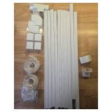 Delamu Cord Hider, 157in Wire Covers for Cords on Wall, Premium Cable Hider Cord Covers for Wires, Cable Management Wire Hiders for TV, Cable Raceway Kit, W0.95 H0.55in, White - Retail: $15