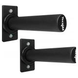 Yes4All Wall Mounted Weight Plate Holder - Fit 2inch Olympic Weight Plates, Protective Rubber Pad (Pairs) Black - Retail: $27