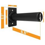 Yes4All Wall Mounted Weight Plate Holder - Fit 2inch Olympic Weight Plates, Protective Rubber Pad (Pairs) Black - Retail: $27