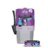 Litter Genie Plus Pail (Silver) | Cat Litter Box Waste Disposal System for Odor Control | Includes 1 Square Refill Bag - Retail: $23