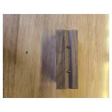 Muchly Engraved Flip Wooden 2 Ring box for wedding -Rustic Vintage Solid Wood rectangle Jewelry Storage Box - Retail: $17