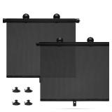 Car Window Shades - Side Window Sun Shade (2 Pack) Retractable Car Roller Sunshade for UV and Sun Glare Protection (14.3\x17.7\in) - Retail: $3,360in