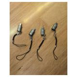 Jadebones USB C to Micro USB Adapter (4 Pack), USB Type C Female to Micro USB Male Converter Compatible with Samsung Galaxy S6S7 Edge, LG Nexus 456 and More Micro USB Devices (Grey) - Retail: $7