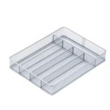 Honey-Can-Do KCH-02154 Steel Mesh 5-Compartment Cutlery Utensil Organizer, Silver - Retail: $17