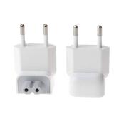 WOVTE Europe Plug Converter Travel Charger Adapter for Apple iBook MacBook White Pack of 2 - Retail: $9