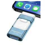 256GB Flash Drive for iPhone Photo Stick,Thumb Drive USB Stick High Speed Transfer USB Drives External Picture Video Storage Memory Expansion for iPhoneiPadPC (Blue) - Retail: $30
