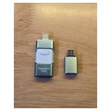 256GB Flash Drive for iPhone Photo Stick,Thumb Drive USB Stick High Speed Transfer USB Drives External Picture Video Storage Memory Expansion for iPhoneiPadPC (Blue) - Retail: $30