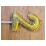 ZHIHUI Gold Number Birthday Candles Decorations, Gold Number 2 Candles Cake Topper, Balloon Shaped Golden Digital Candle Candles for Birthday Party Wedding Anniversary Celebration Supplies MELTED - Re