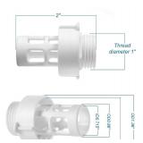 PROSOCOOL New 10184 Garden Hose Drain Plug Connector fits for Intex Hose Adapter Round Swimming Pool Drain - Retail: $10
