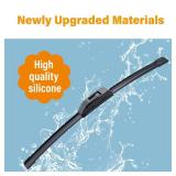 WOWIPER Silicone Wiper Blades Automotive Replacement Windshield Wiper Blades for Toyota Camry 2023-2018 Highlander 2019-2008Dodge Grand Caravan 2020-2008 Wiper Blades for My Car -26\+20\in (Set of 2) 