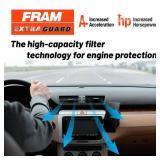 FRAM Extra Guard CA10169 Replacement Engine Air Filter for Select Toyota, Lexus, Pontiac, and Scion Models, Provides Up to 12 Months or 12,000 Miles Filter Protection - Retail: $12