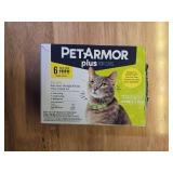 PetArmor Plus Flea and Tick Prevention for Cats over 1.5 lbs, Cat Flea and Tick Treatment, 6 Doses, Waterproof Topical, Fast Acting - Retail: $42