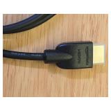 Amazon Basics HDMI Cable, 3ft, 4K@60Hz, High-Speed 4K HDMI 2.0 Cord (18Gbps), 2160p, 48 bit, Compatible with TVPS5XboxRoku, Black - Retail: $5