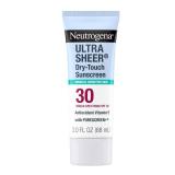 Neutrogena Ultra Sheer Dry-Touch Mineral Sunscreen For Face and Body, SPF 30 Broad-Spectrum UVAUVB Protection, Titanium Dioxide and Zinc Oxide Sunscreen, Oxybenzone-Free, 3.0 fl. oz - Retail: $10