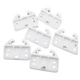 Helonge Drawer Guide Bracket, 6 Pcs White Drawer Slides Guides Bracket Plastic Drawer Track Guides with Screws - Retail: $7