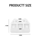 Helonge Drawer Guide Bracket, 6 Pcs White Drawer Slides Guides Bracket Plastic Drawer Track Guides with Screws - Retail: $7