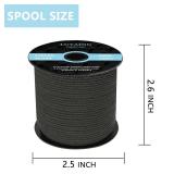 LUYADIN Paracord 240lb - Diameter 2mm Micro Utility Cord -3 Strand Parachute Spool Cord - 100ft 200ft,Paracord for Camping,Hiking,Fishing,Outdoor and DIY - Retail: $9