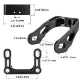 ZANGOMB Upgrades Surron Headlight Mount Bracket with 25MM Motorcycle Handlebar Riser Set for Sur Ron LBX Segway X160  X260 (Black, 25MM) - Retail: $33