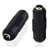 12V 5.5mm x 2.1mm DC Power Connector Adapter 1224V Female to Female Power Jack Socket for Led Strip CCTV Security Camera Cable Wire Ends Plug Barrel (Female to Female - 2PCS) - Retail: $4