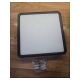 uowlbear LED Ceiling Light Flush Mount, 3000K4500K6500K Switchable, 9 Inch Square Ceiling Light Fixture for Kitchen, Bedroom, Living Room (Black) - Retail: $18