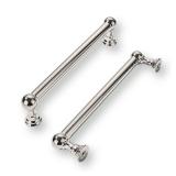 khtumeware 2 Pack 5 Inch Hole Center Polished Nickel Cabinet Pulls Heavy Duty Solid Cabinet Handles cabinets Dressers Kitchens Handles Bathroom cabinets - Retail: $11
