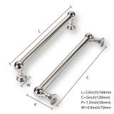 khtumeware 2 Pack 5 Inch Hole Center Polished Nickel Cabinet Pulls Heavy Duty Solid Cabinet Handles cabinets Dressers Kitchens Handles Bathroom cabinets - Retail: $11