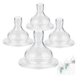 Silicone Nipples for Philips Avent Anti-Colic Baby Bottles,Size 1 Nipple,1m+,Slow Flow, 4 Count - Retail: $9
