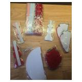 ANSOMO Strawberry Party Decorations Red Pink White Tissue Pom Poms Fans Honeycom Balls Lanterns Garland Classroom Berry Sweet Fruits 1st One Birthday Bridal Baby Shower Décor Supplies Girls - Retail:
