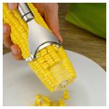 Corn Peeler Stainless Stee Corn Cob Stripper Tool Corn Thresher from the Cob, Removes Corn Kernels From Corn Cobs In Seconds, Kitchen Gadget - Retail: $7