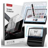 REEVAA 2026 2025 New Tesla Model Y Juniper Screen Protector [No Glare and Fingerprint], 9H Tempered Glass Fit for 2025-2026 Model Y Juniper, with Alignment Kit Accessories, Matte - Retail: $33
