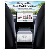 REEVAA 2026 2025 New Tesla Model Y Juniper Screen Protector [No Glare and Fingerprint], 9H Tempered Glass Fit for 2025-2026 Model Y Juniper, with Alignment Kit Accessories, Matte - Retail: $33