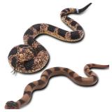 Upitry Rubber Snakes Fake Snake Rattlesnake - Realistic Keep Birds Away - Prank Life Size Toy That Look Real - Garden Plastic Scare Birds - Christmas Toys - Retail: $15