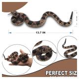 Upitry Rubber Snakes Fake Snake Rattlesnake - Realistic Keep Birds Away - Prank Life Size Toy That Look Real - Garden Plastic Scare Birds - Christmas Toys - Retail: $15