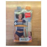 Hanes Womens Underwear Microfiber 6-Pack  SUPER Stretch Panties  Brief  Bikini  or Thong Panty  Comfort Flex Fit - Retail: $30