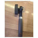 Beneno Can Opener, Manual Side Safe Cut Can Opener Smooth Edge with Durable Sharp Blade, Effort-Saving Knob and Comfortable Non-slip Handle, Brown - Retail: $19