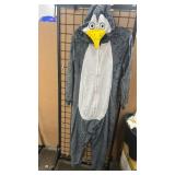Plush Penguin Adult Onesie Costume