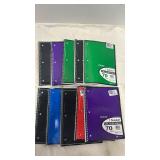 1 Subject College Ruled Solid Spiral Notebook (Colors May Vary) 10 count