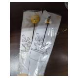 Decorative Bee and Beehive Plant Stakes 2 piece set