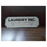 Retro Laundromat Metal Sign