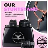 Retails $245! STUNT STANDÂ® Cheerleading Balance & Flexibility Stunt Training Equipment - Increase Stunt Awareness SAFELY on the Ground - Black
