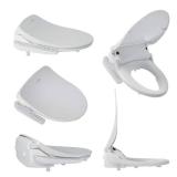 Retails for $229! HD-7000 Electric Bidet Seat for Round Toilets in White with Fusion Heating Technology