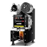 Retails for $519! WantJoin Cup Sealing Machine Full Automatic Cup Sealer Machine 90/95mm Electric Cup Sealing Machine 500-600 Cups/H Digital Control LCD Panel Cup Sealer for Bubble Milk Tea Coffee Bla
