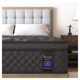 Retails for $256! King Mattress, 10 Inch Hybrid Mattresses Medium Firm for Back & Lumbar Support, 100 Night Trial, Individual Pocket Spring Mattresses for Motion Isolation & Pressure Relief