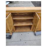 Vintage Oak Kitchen Cabinet Set 71 in x 13 in x 35 in