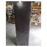 Modern Dark Wood Wardrobe Cabinet