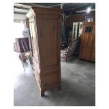 Vintage Pine Entertainment Center/TV Armoire