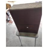 Vintage Wooden Pet Steps with Carpeted Treads