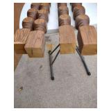 Vintage Wooden Turned Table Legs - Set of 4