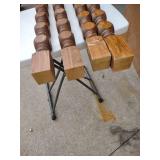 Vintage Wooden Turned Table Legs - Set of 4